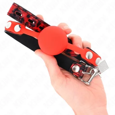 Model 2 Silicone Ball 4cm Gag With Lock 60 x 2cm – Kink