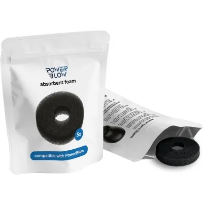 Verpackung mit PowerBlow absorbierendem Schaum, 5 Stück, kompatibel mit PowerBlow-Geräten.