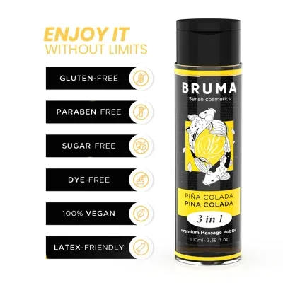 Premium-Massageöl Wärmend Pina Colada 3In1 - 100ml – Bruma