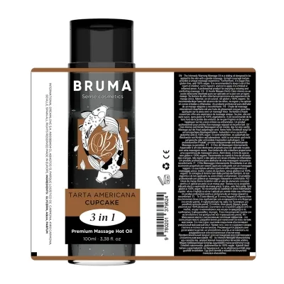 Premium Warming Cupcake Massage Oil 3-in-1 - 100ml – Bruma