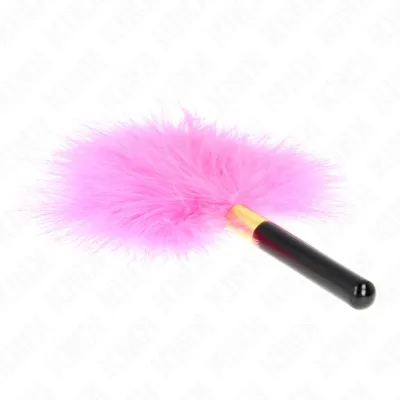 Fuchsia Gold Metal Tickling Feathers 18cm – Kink