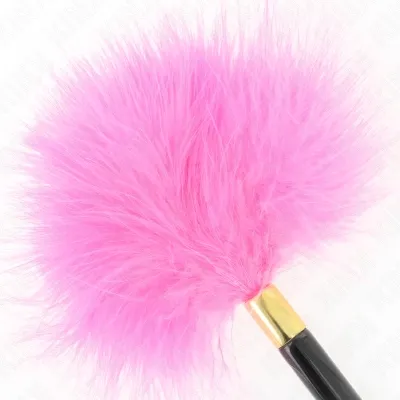 Fuchsia Gold Metal Tickling Feathers 18cm – Kink