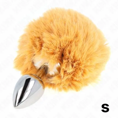 Edelstahl-Plug 7 X 3cm Mit Puschel Aus Kunstfell 8cm – Kink