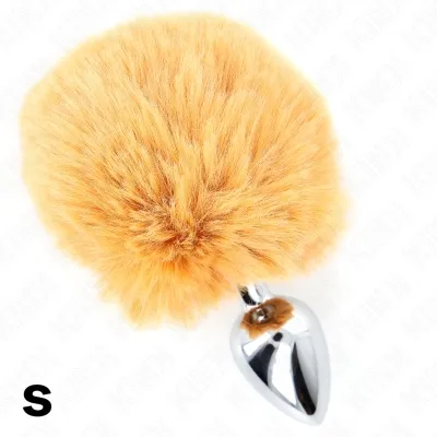 Edelstahl-Plug 7 X 3cm Mit Puschel Aus Kunstfell 8cm – Kink