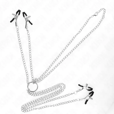 4 Adjustable Nipple and Clitoral Clamps, Silver – Kink