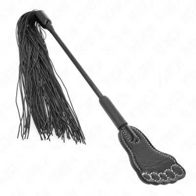 Foot-shaped paddles with tassel whip 31cm – Kink