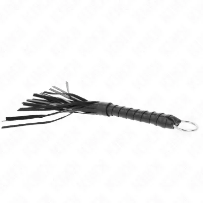Einfache Mini-Peitsche Schwarz 28cm – Kink