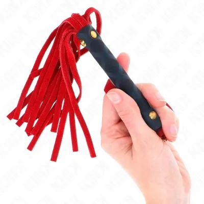 Red suede mini whip 30cm – Kink
