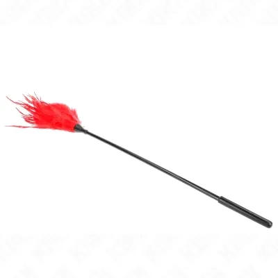 Mehrere Rote Kitzelfedern 45cm – Kink