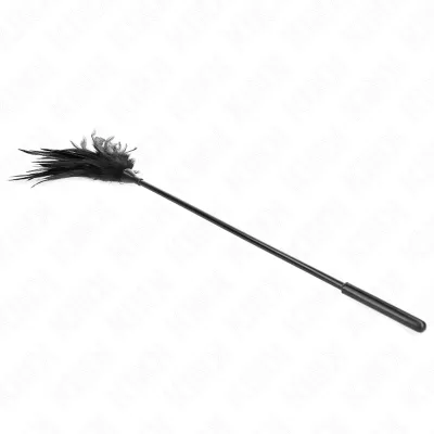 Mehrere Schwarze Kitzelfedern 45cm – Kink