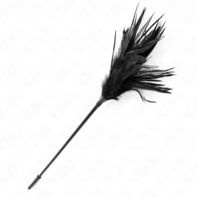 Mehrere Schwarze Kitzelfedern 45cm – Kink