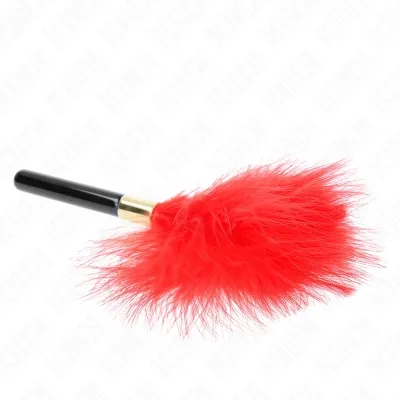 Red-Gold Metal Tickling Feathers 18cm – Kink