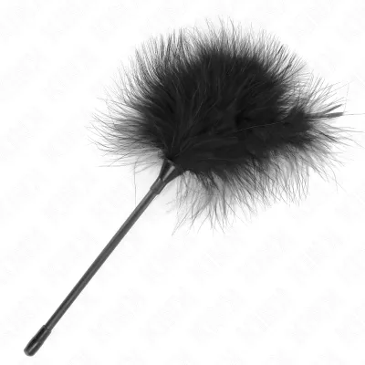 Black tickle feathers for the bondage set 27cm – Kink
