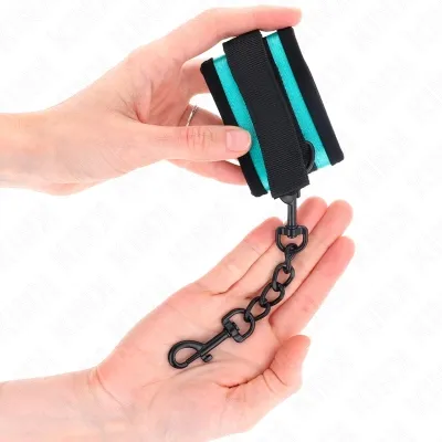 Nylon-Handfessel Mit Klettverschluss Schwarz-Blau – Kink