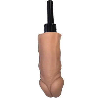 A lighter in the shape of a penis with a black ignition mechanism on top.