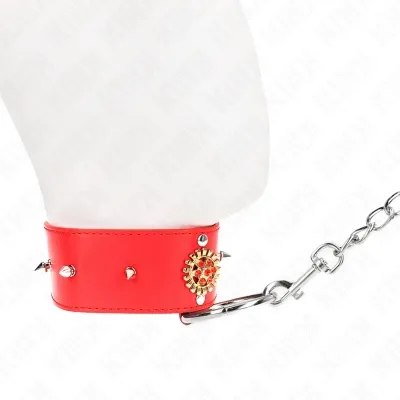 Rote Diamantkette Mit Gürtel 65cm – Kink