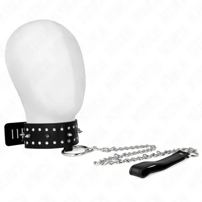Halskette Mit Leine 65cm Mit Silbernen Nieten – Kink