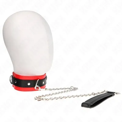 Basic model collar with leash 65cm Model 3 Red 53 x 5cm – Kink