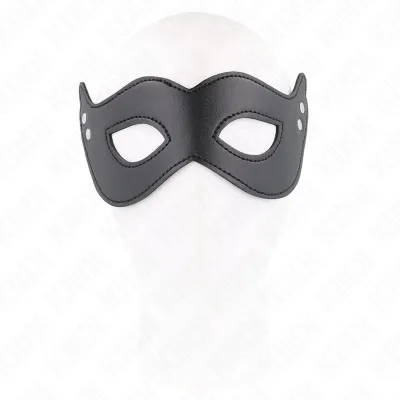 Kunstledermaske Mit Nieten Modell 1 26 X 8cm – Kink