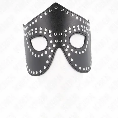Faux leather mask with rivets, model 2, 30 x 12 cm – Kink