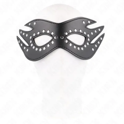 Kunstledermaske Mit Nieten Modell 3 26 X 9.5cm – Kink