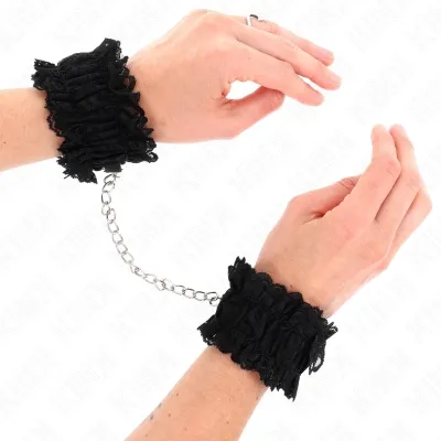 Elastische Handgelenksfesseln Aus Spitze Negro – Kink