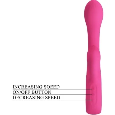 Fritz Rabbit Vibrator 12 Modes Pink | Pretty Love