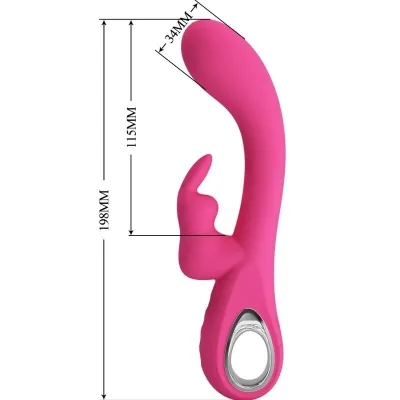 Novak Rabbit Vibrator 12 Modi Rosa | Pretty Love