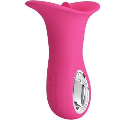Clyde Oral Vibrator Vibrating Tongue 12 Modes Pink | Pretty Love