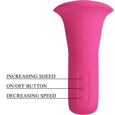 Clyde Oral Vibrator Vibrating Tongue 12 Modes Pink | Pretty Love