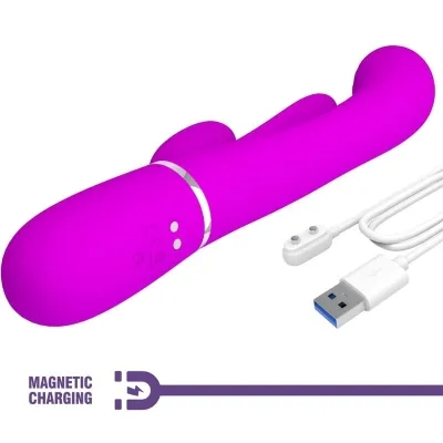 Shania Triple Rabbit Vibrator Multifunktions-Rosa | Pretty Love