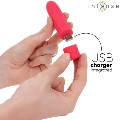 Symone Usb Wiederaufladbarer Vibrierender Bullet 8 Vibrationen Rot 10 X 2.2cm – Intense