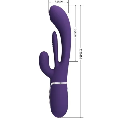 Shania Triple Rabbit Vibrator Multifunktions-Lila | Pretty Love