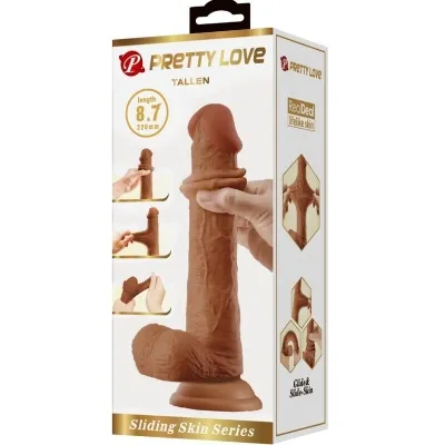 Large Realistic Dildo 22cm Brown – Pretty Love