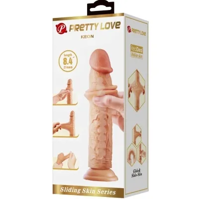 Keon Realistischer Dildo 21cm Fleisch – Pretty Love