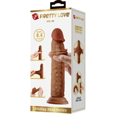 Keon Realistic Dildo 21cm Brown – Pretty Love