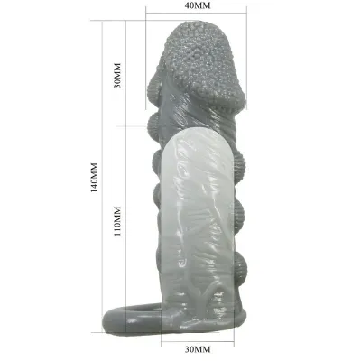 Realistic Penis Reducer and Delay Sleeve Grey – Pretty Love
