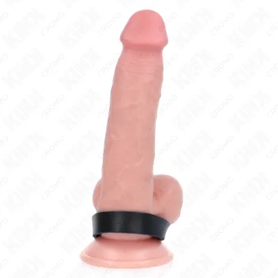 Leather penis ring with snap closure 21.5 x 1.5 cm – Kink
