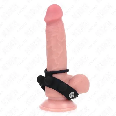 Leather penis ring 3.5cm with snap closure 23 x 2cm – Kink