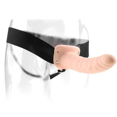 19cm Hollow Strap On Natural – Fetish Fantasy