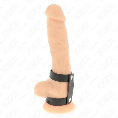 Adjustable Double Leather Penis Ring – Kink