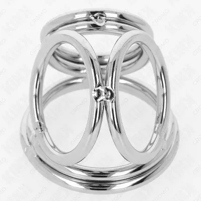 Triple Chrome Metal Penis Ring 3.8cm to 5cm Model 1 – Kink