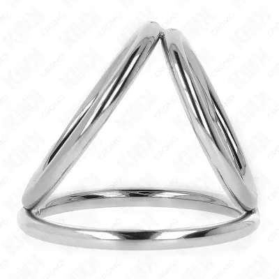 Triple Chrome Metal Penis Ring 3.8cm to 5cm Model 2 – Kink