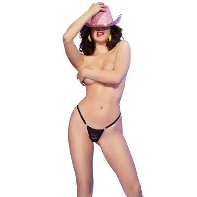 Thong Kiss Me Black L/Xl – Chili rose