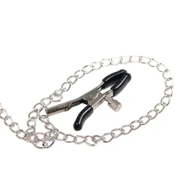 Bondage Lederriemen Brustklemmen Schwarz – Subblime