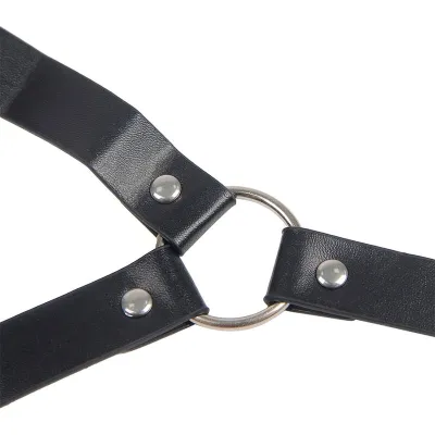 Bondage Lederriemen Brustklemmen Schwarz – Subblime