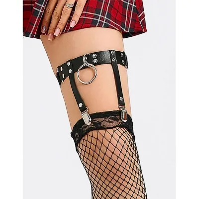 Adjustable Punk Leather Tights Black – Subblime