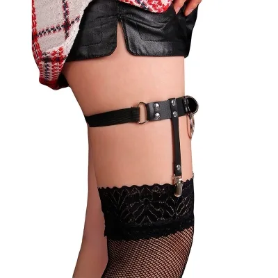 Adjustable Punk Leather Tights Black – Subblime