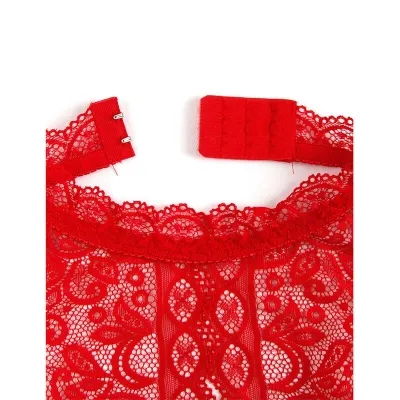 Bodysuit with Open Cups Red L/XL – Subblime