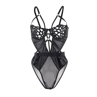 Sexy Lace Bodysuit Black S/M – Subblime